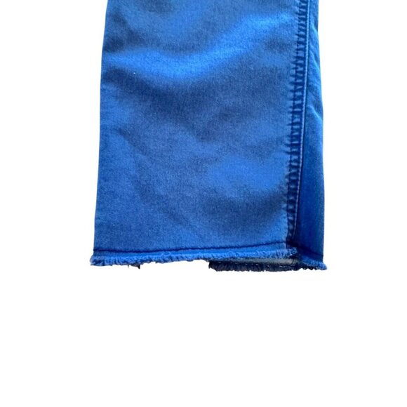 Tinsel Women's Ankle Pants Size 29 Raw Hem Stretch 26" Inseam Blue - Picture 5 of 6